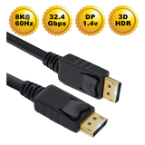 DisplayPort Cable Male to Male w/Latches v1.4 8K 60Hz